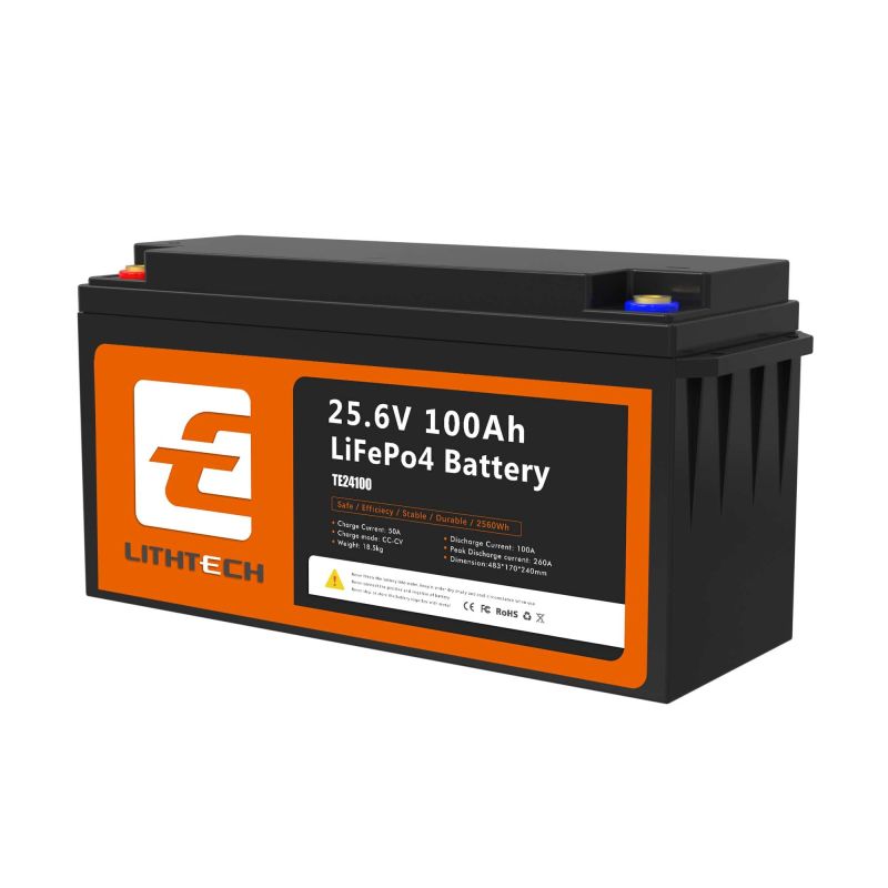 Батерия 24V 100Ah LiFePO4  с Bluetooth Lithtech с Нагревател