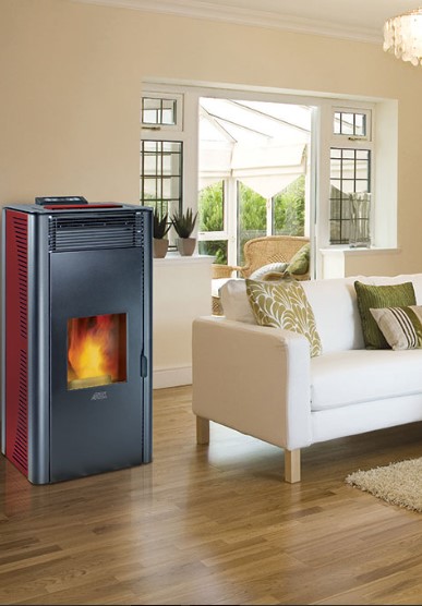 Италианска пелетна камина с водна риза MAJOLICA THERMO XXL 28