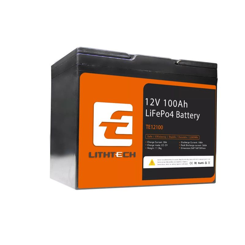 Високоефективна литиева батерия 12V 100Ah LiFePO4  с Bluetooth Lithtech