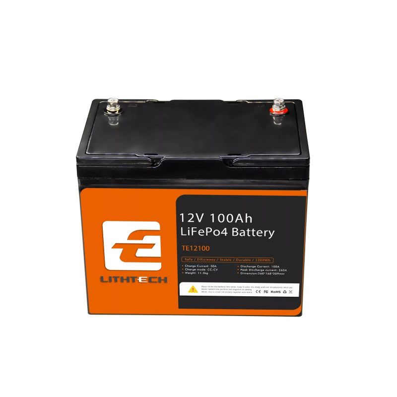 Високоефективна литиева батерия 12V 100Ah LiFePO4  с Bluetooth Lithtech - Image 4