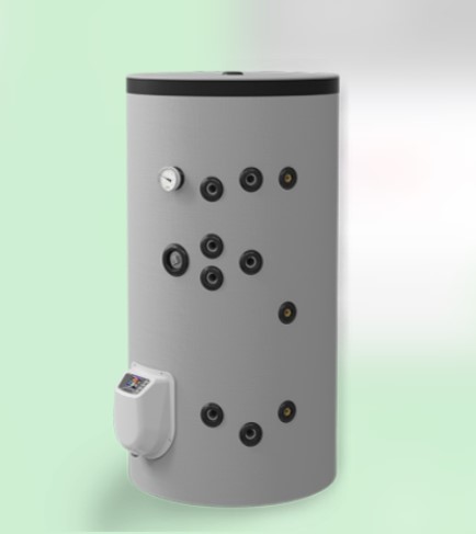 Комбиниран бойлер за подов монтаж 300 литра, 2 серпентини, емайлиран водосъдържател, 9 kW