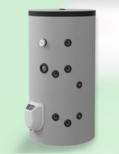 Комбиниран бойлер за подов монтаж 300 литра, 1 серпентина, електронно управление, неръждаем водосъдържател, 9 kW