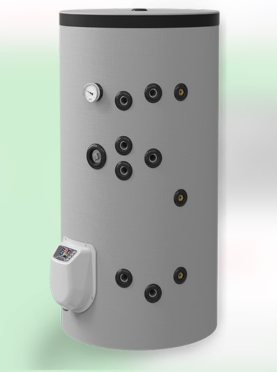 Комбиниран бойлер за подов монтаж 300 литра, 2 серпентини, електронно управление, неръждаем водосъдържател, 9 kW