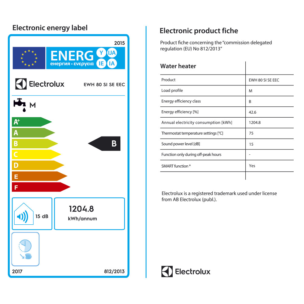 Ел. бойлер 65 л с инверторно управление Elecrolux, EWH черен, сух нагревател, Wi-Fi - Image 4