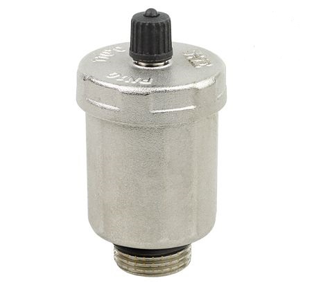 Автоматичен обезвъздушител прав никел 1/2"