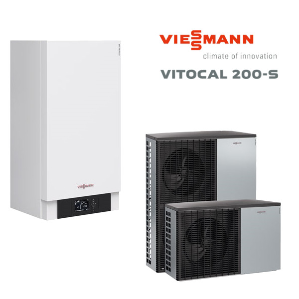 Viessmann, термопомпа Vitocal 200-S AWB-E-AC 201.D16, 14.7/10.5kW от./охл.,400V