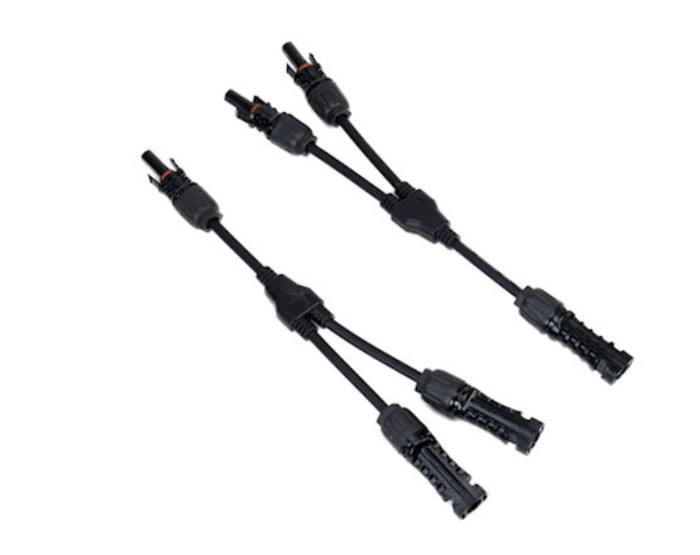 Конектори комплект MC4 Y двоен за соларен панел с UV защита, MXY2, 1Y2 50A