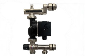 Смесителна група Giacomix с помпа Grundfos 25/6 – 130 mm (Made in Italy) - Image 2