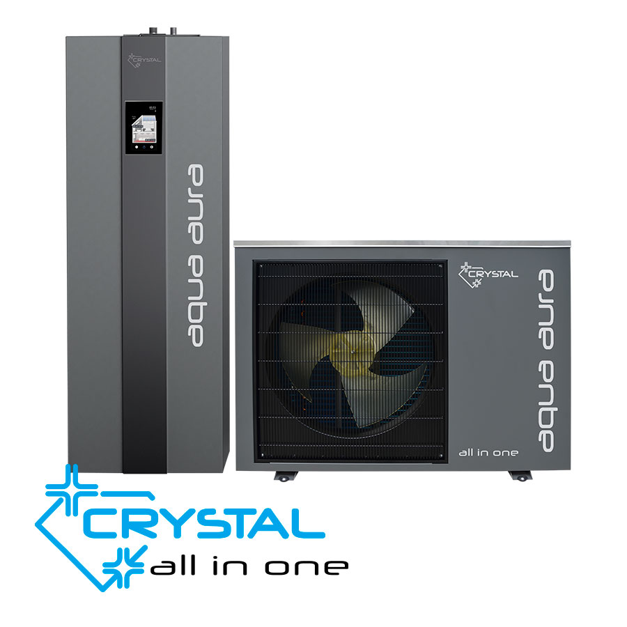 Инверторна термопомпа въздух-вода Crystal Aqua Aura II 6S All-In-One 250 – монофазна - Image 3